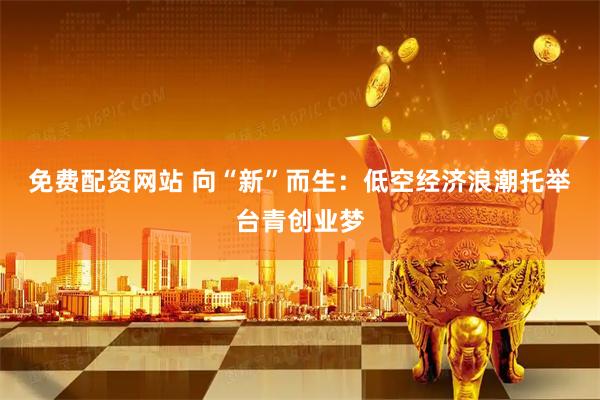免费配资网站 向“新”而生：低空经济浪潮托举台青创业梦